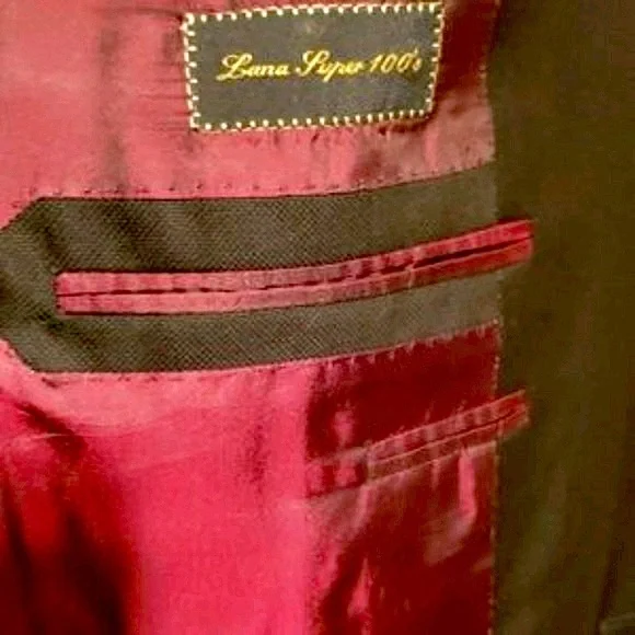 MEN TRUSSINI ITALIAN-MADE BLK MEN'S BLAZER SZ 48